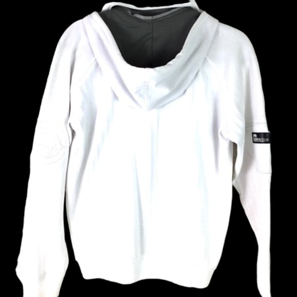 Ecko Unltd. White Zipper Hoodie front pockets size small zipper - Picture 5 of 9